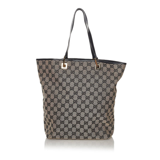 Gucci GG SHG Canvas Grey Tote Bag