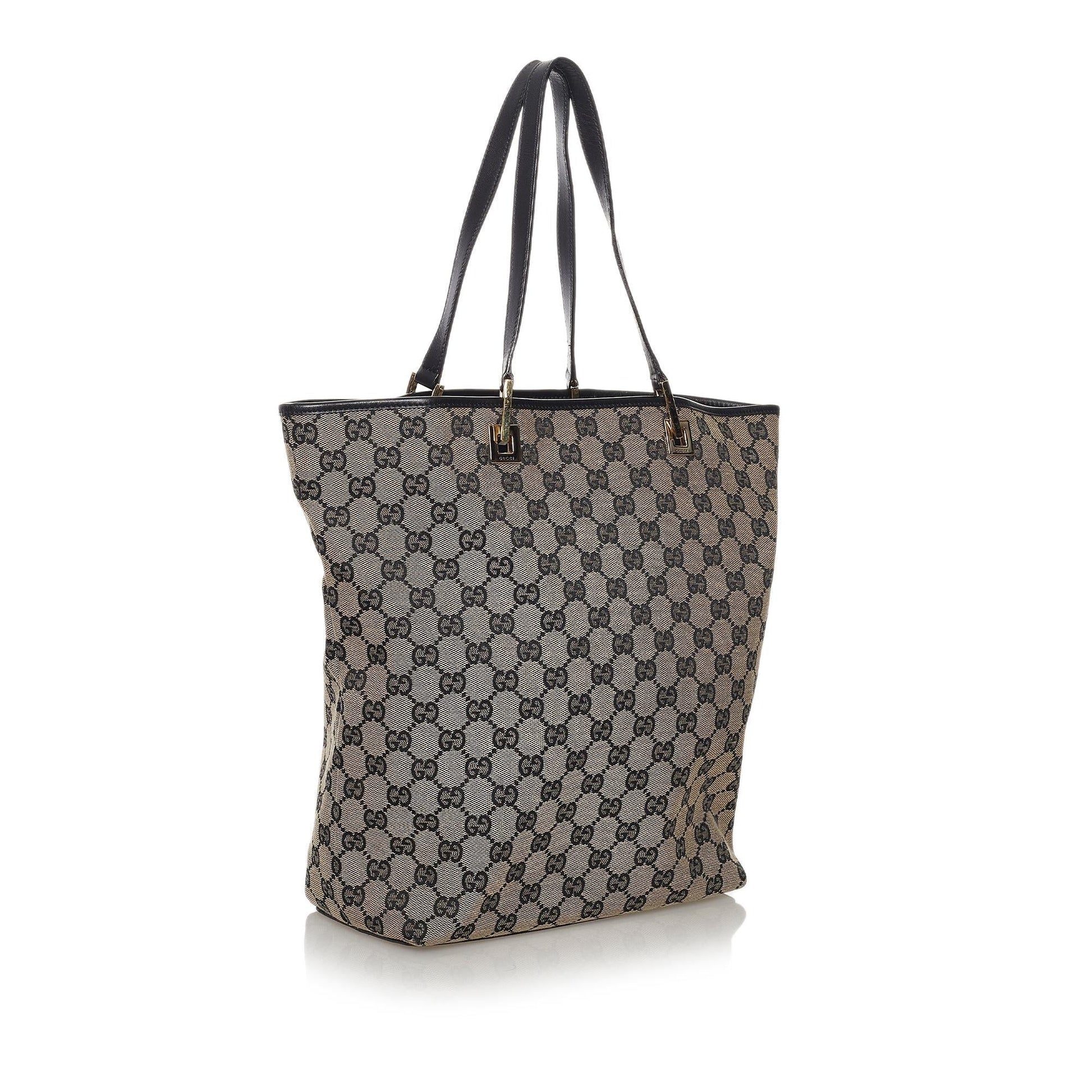 Gucci GG SHG Canvas Grey Tote Bag