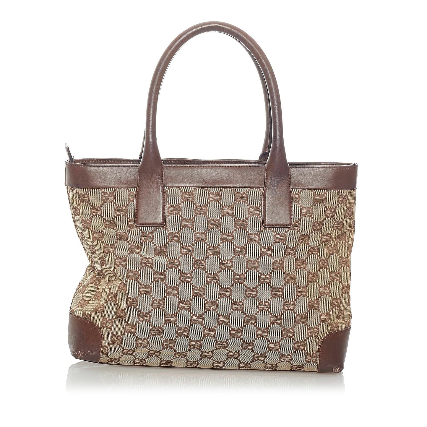 Gucci GG SHG Canvas Brown Tote Bag 7
