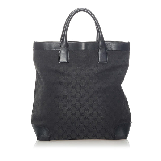Gucci GG SHG Canvas Black Tote Bag