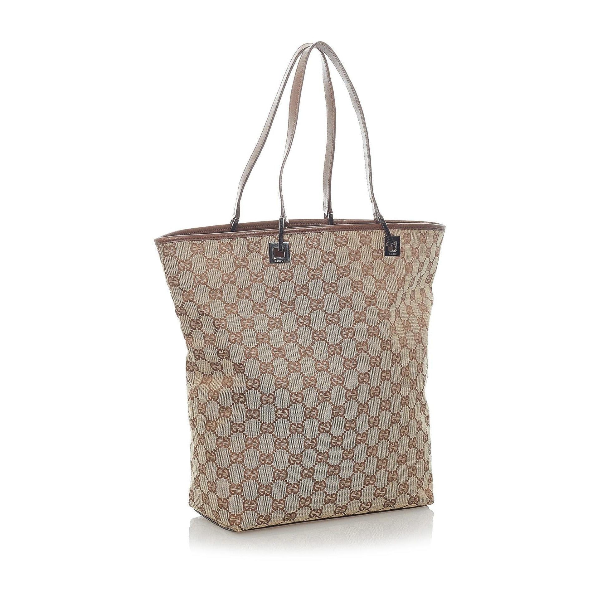 Gucci GG SHG Canvas Brown Tote Bag 15