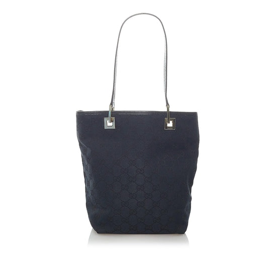 Gucci GG SHG Canvas Black Tote Bag 5