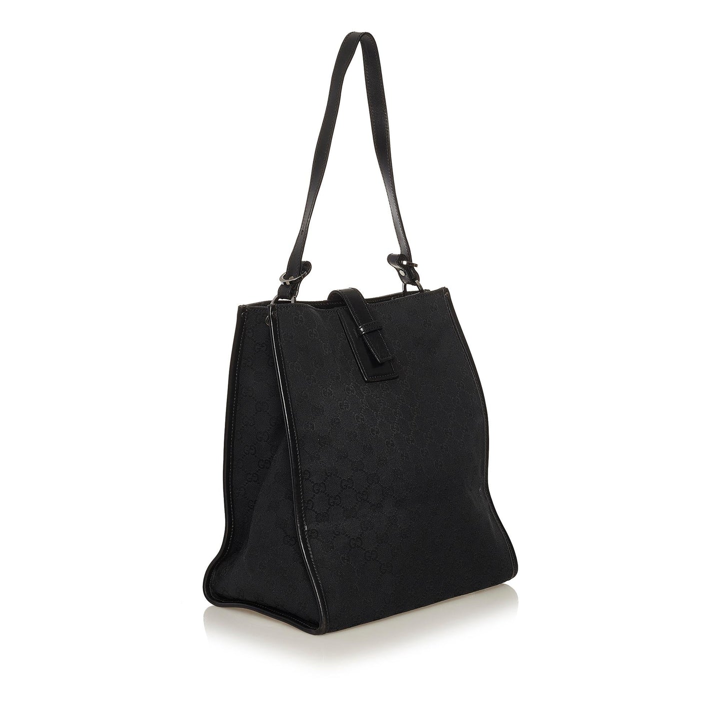 Gucci GG SHG Canvas Black Tote Bag 7