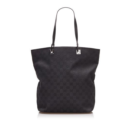 Gucci GG SHG-687KMJ Canvas Black Tote Bag