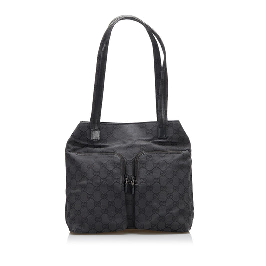Gucci GG SHG-qJ4bYX Canvas Black Tote Bag