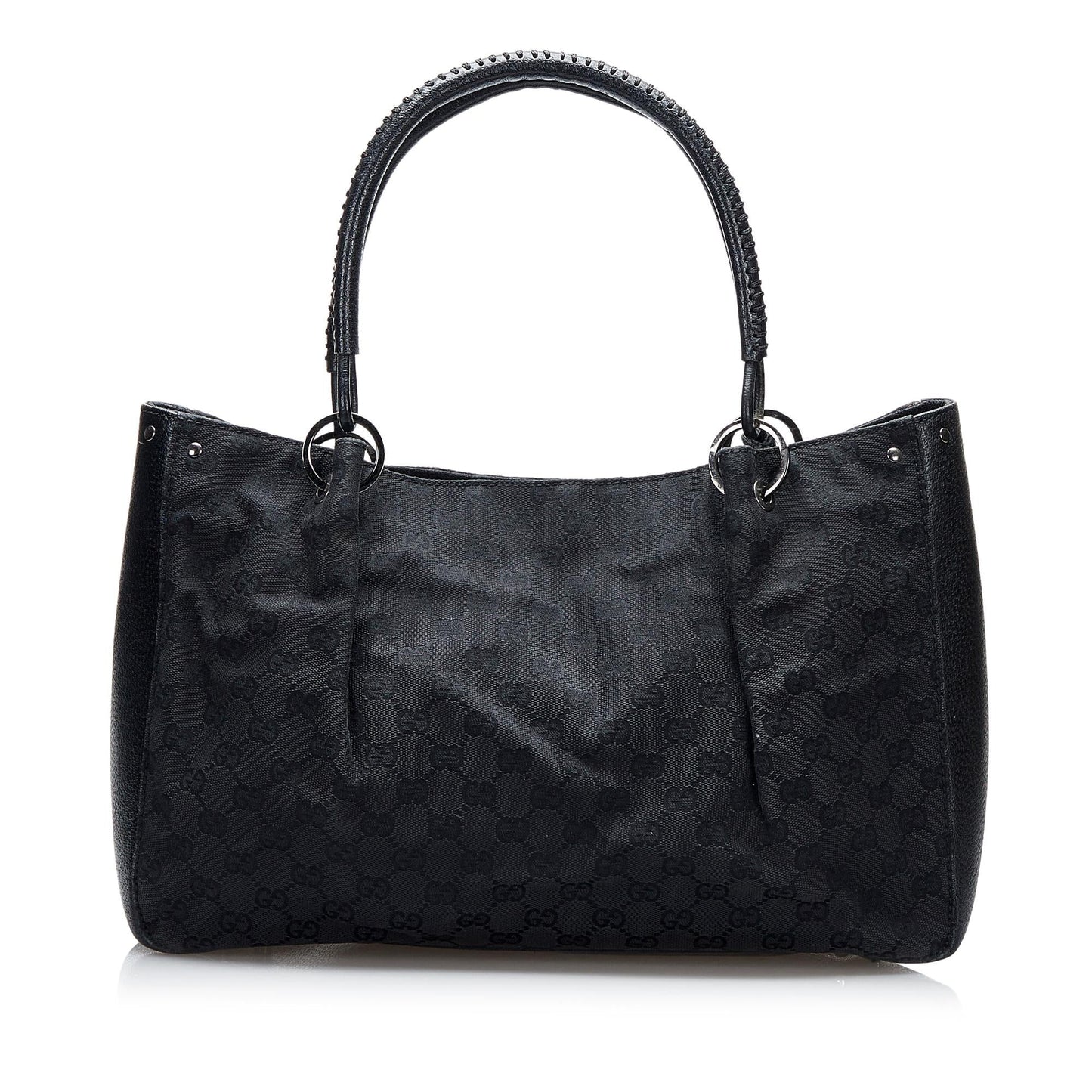 Gucci GG SHG-ndzCIt Canvas Black Tote Bag