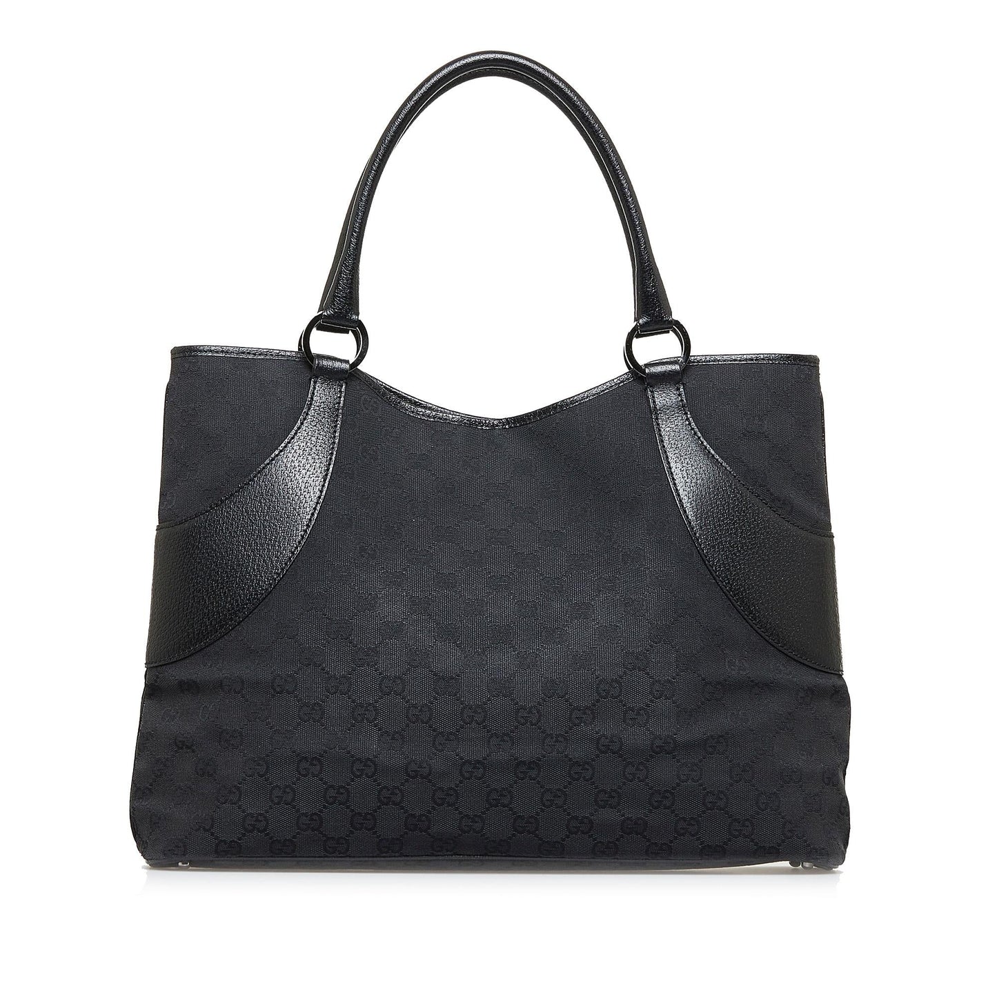 Gucci GG SHG-ufe1mM Canvas Black Tote Bag