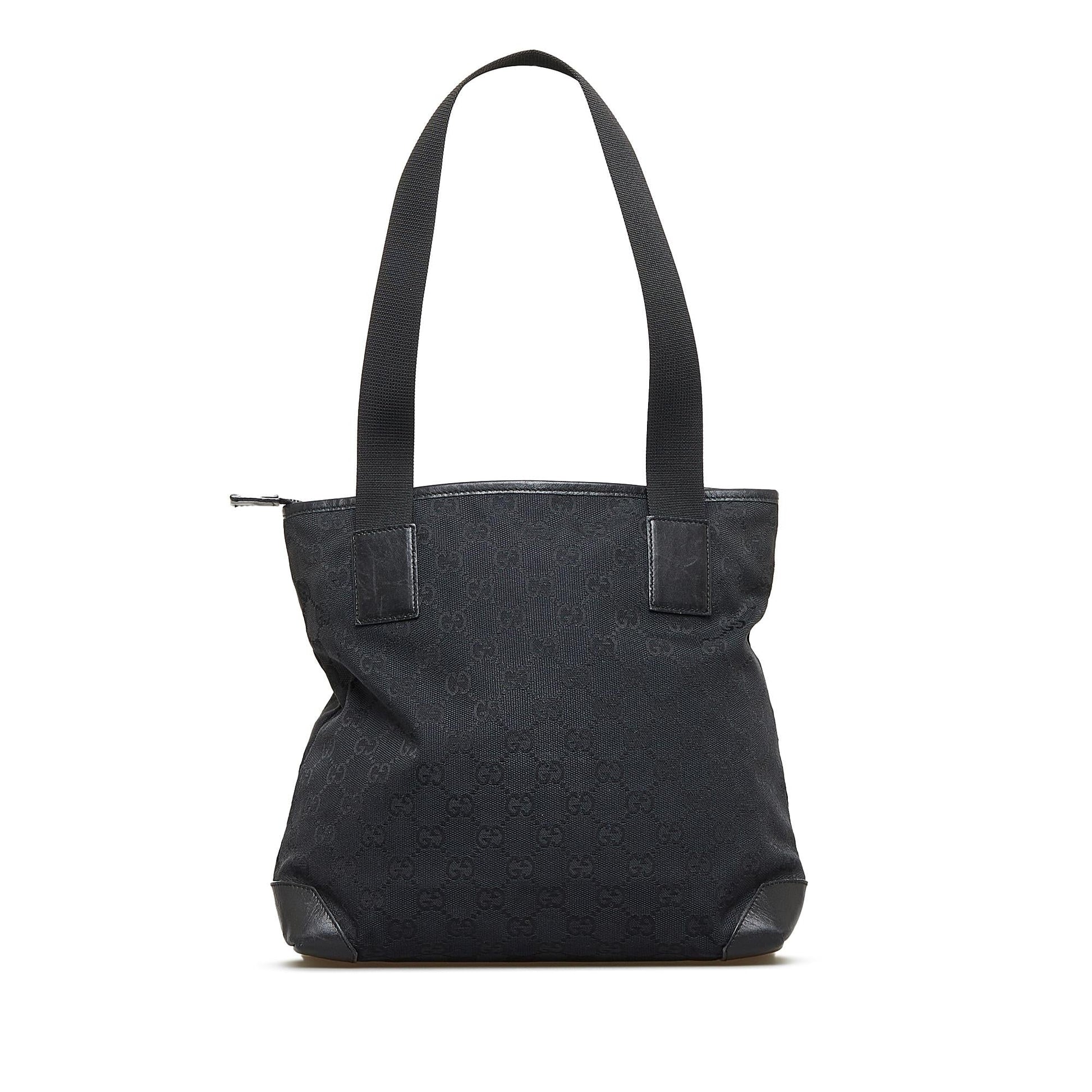 Gucci GG SHG-953KOq Canvas Black Tote Bag