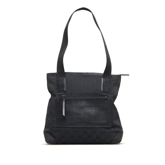 Gucci GG SHG-953KOq Canvas Black Tote Bag