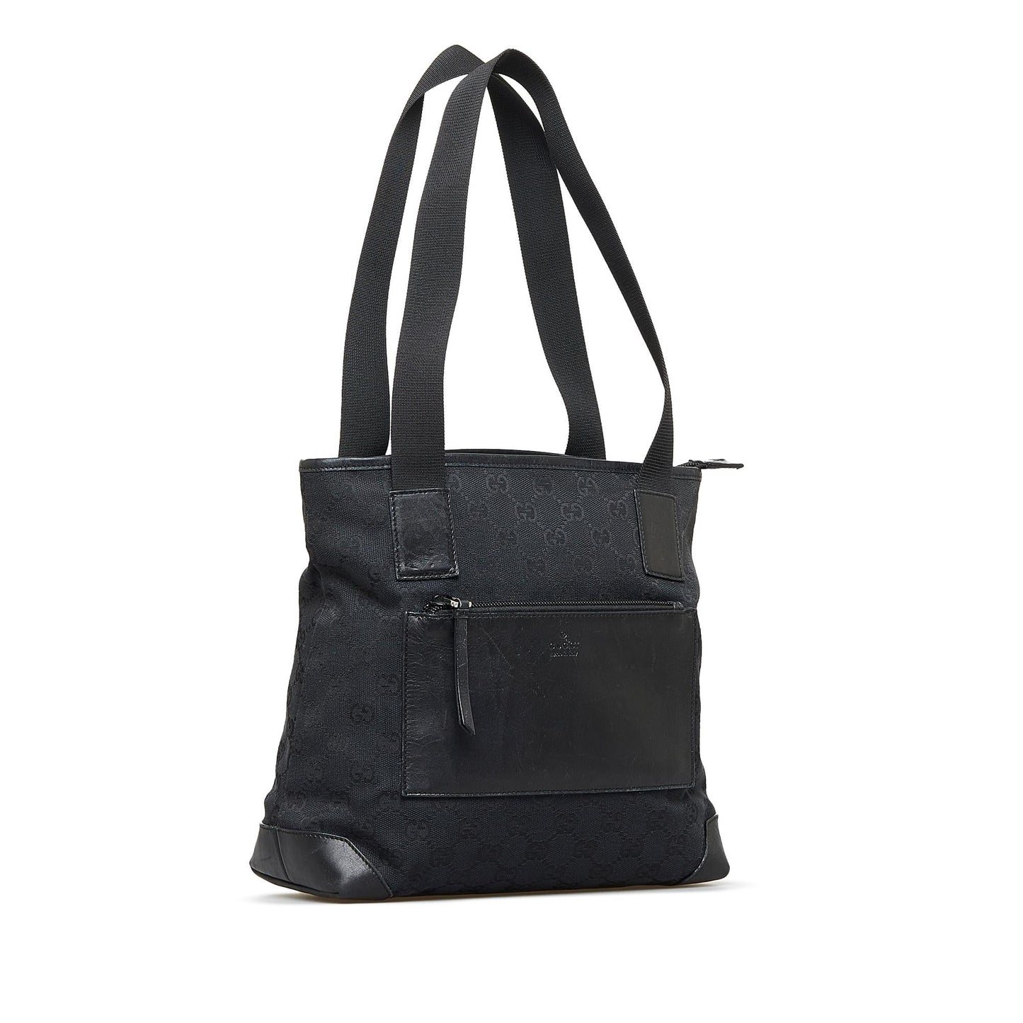 Gucci GG SHG-953KOq Canvas Black Tote Bag