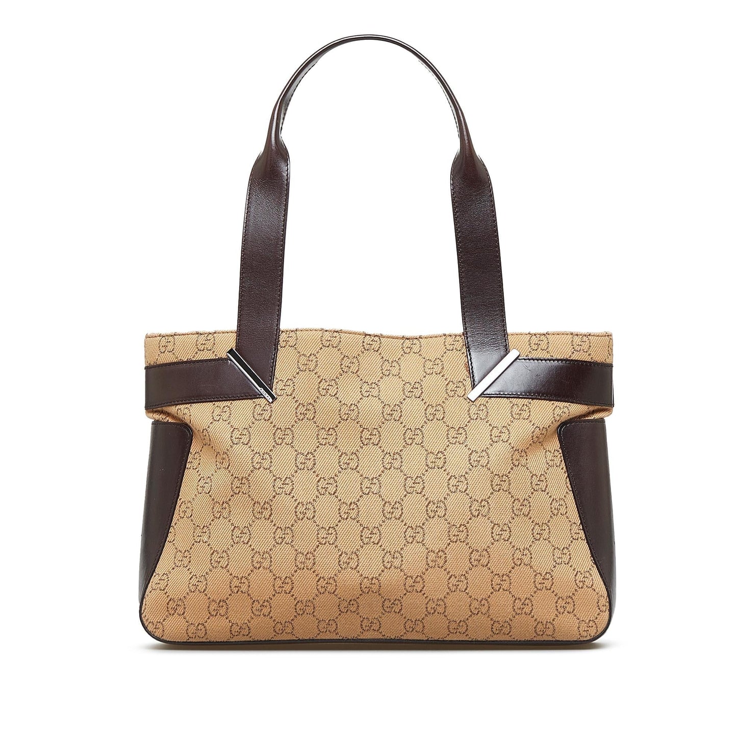Gucci GG SHG-YtZc7O Canvas Brown Tote Bag