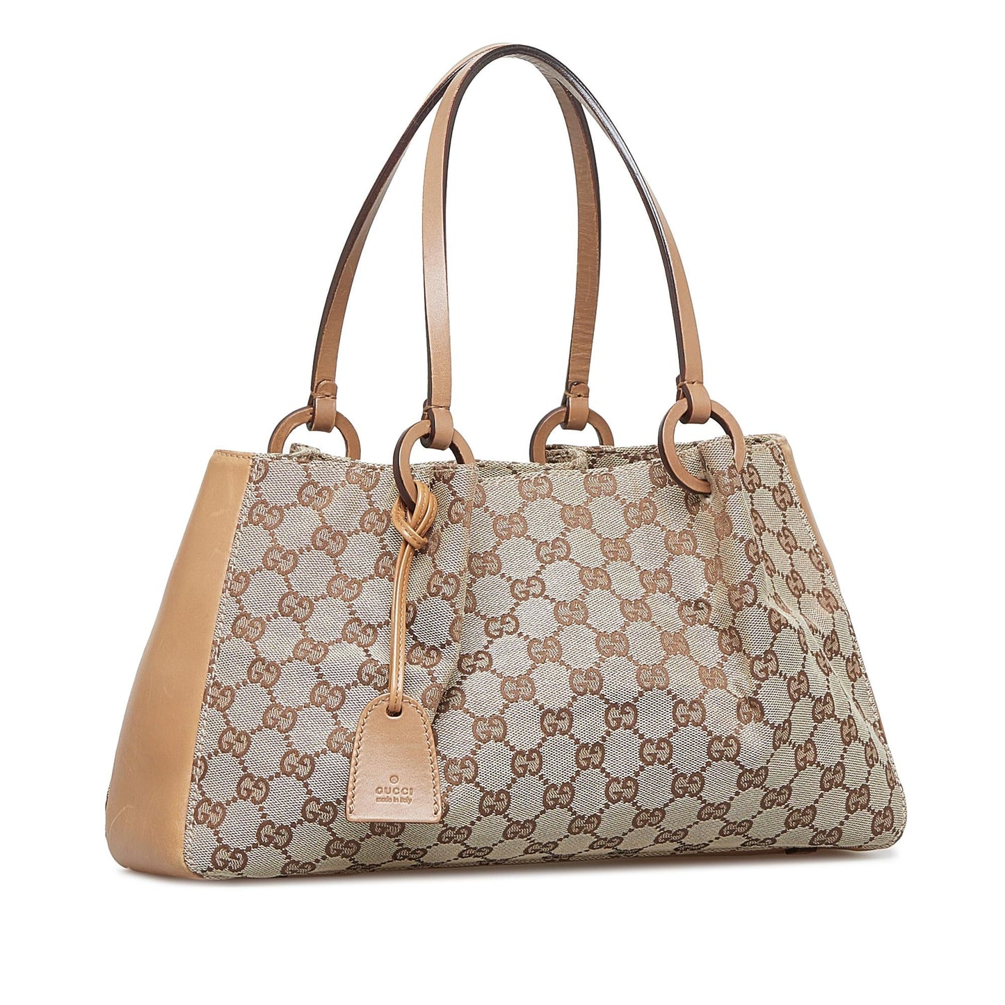 Gucci GG SHG-Wk2ddv Canvas Brown Tote Bag