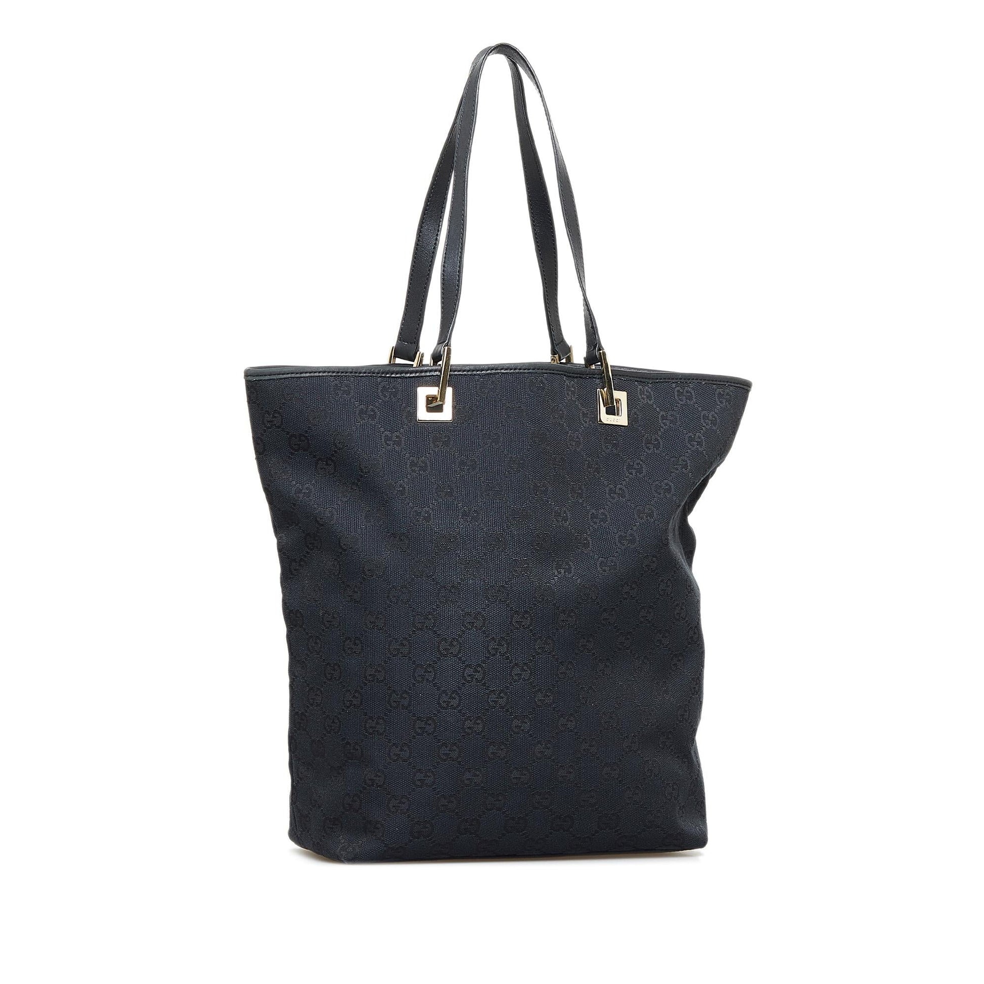 Gucci GG SHG-XbpGKV Canvas Black Tote Bag