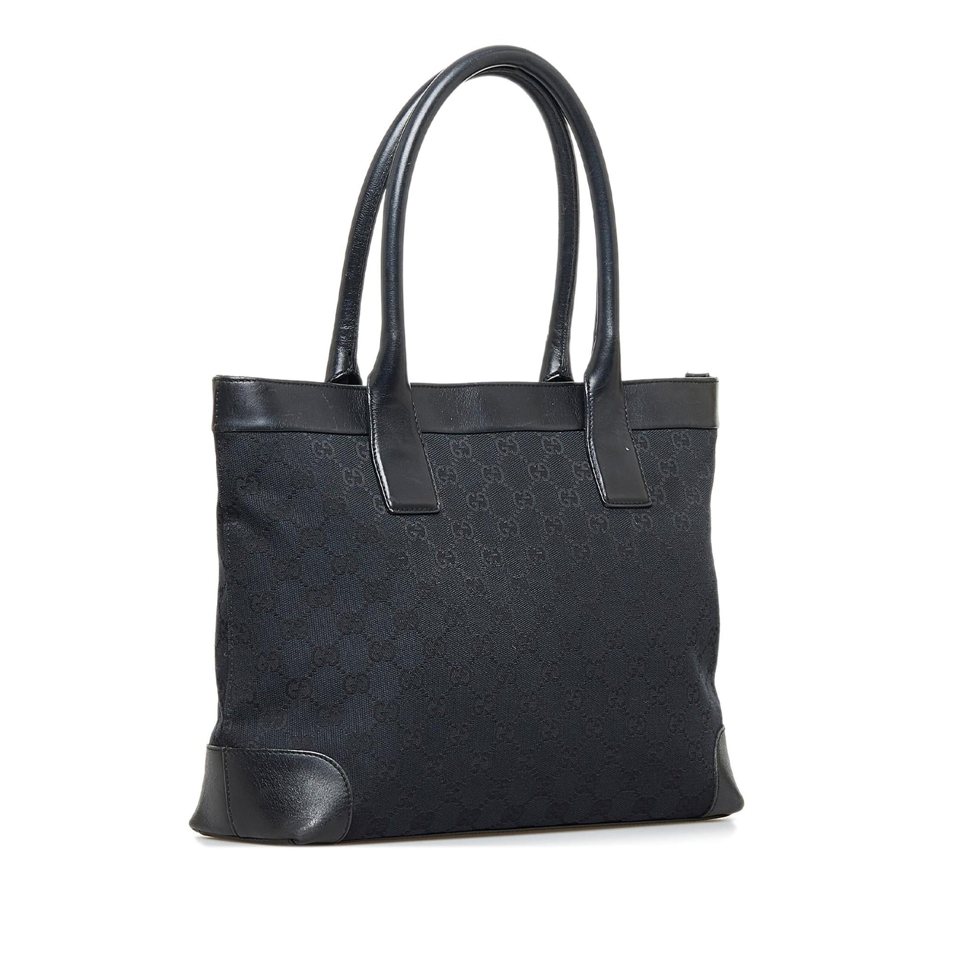 Gucci GG SHG-fUPDsz Canvas Black Tote Bag