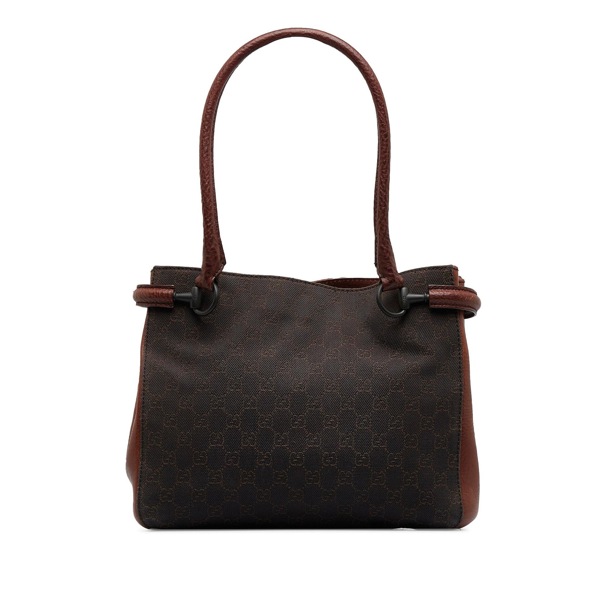 Gucci GG SHG-xAP4cY Canvas Brown Tote Bag
