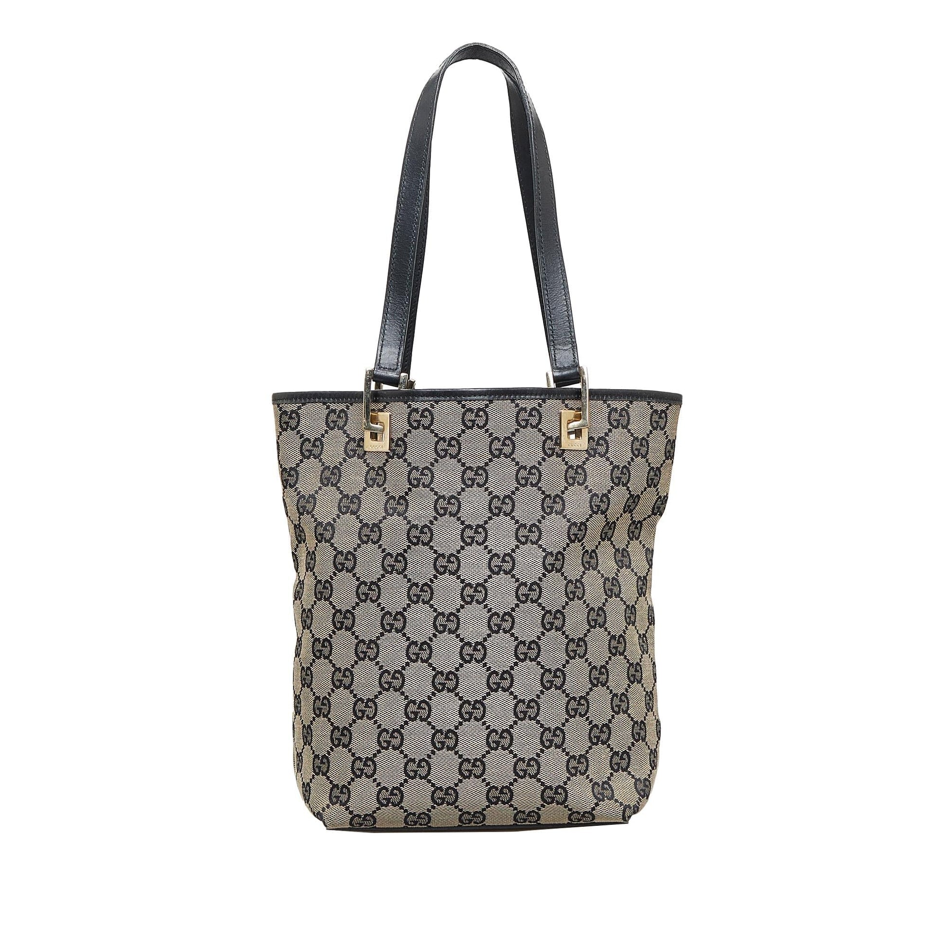 Gucci GG SHG-1zuEBO Canvas Brown Tote Bag