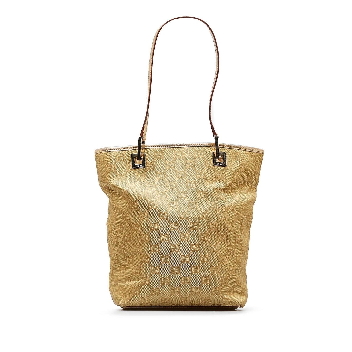 Gucci GG SHG-4Qyh4O Canvas Gold Tote Bag
