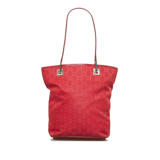 Gucci GG SHG-jVCNoE Canvas Red Tote Bag