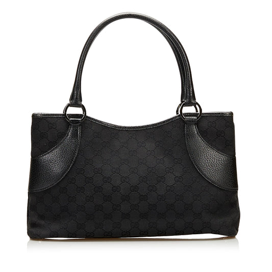 Gucci GG SHG Canvas Black Tote Bag 9