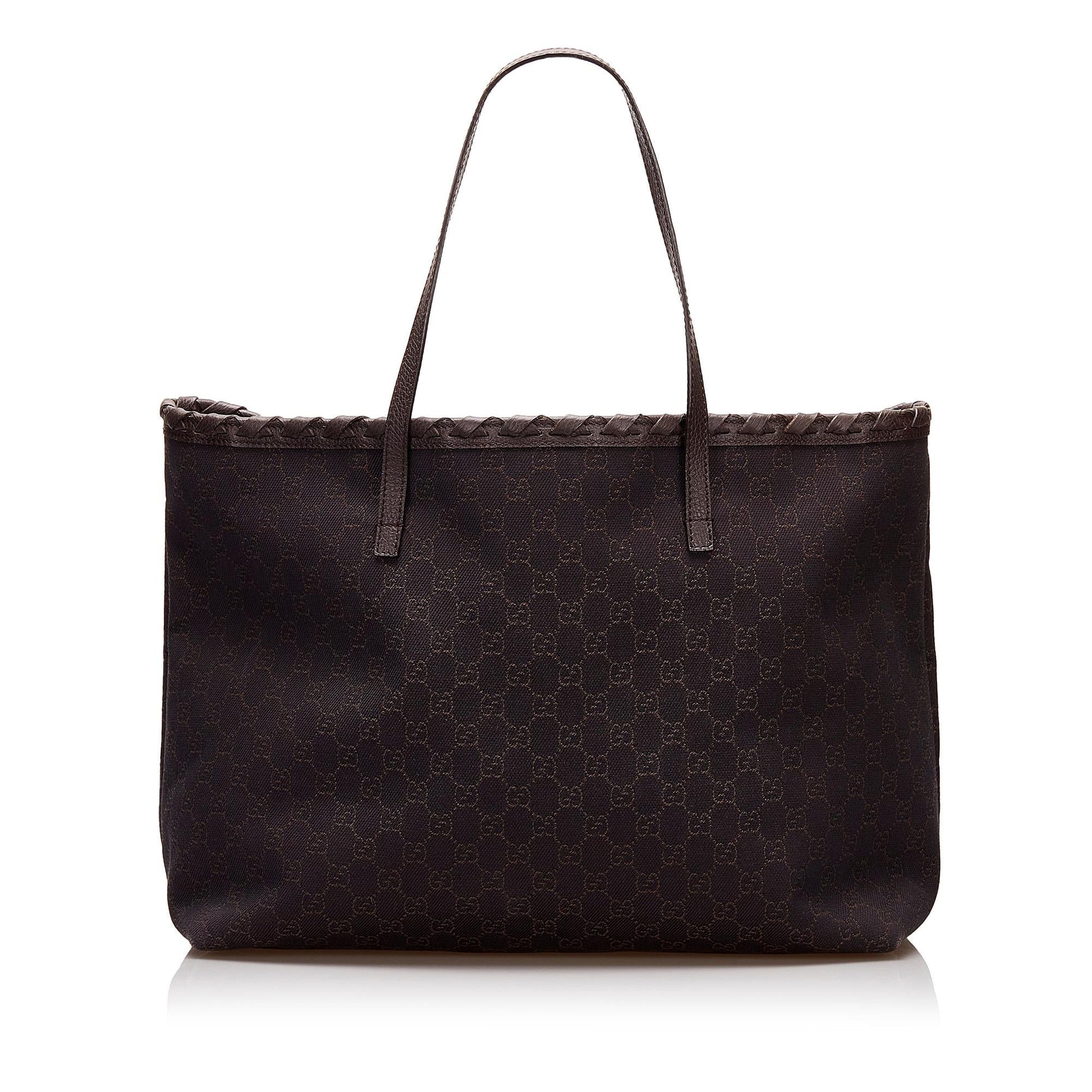 Gucci GG SHG Canvas Brown Tote Bag Tote Shg