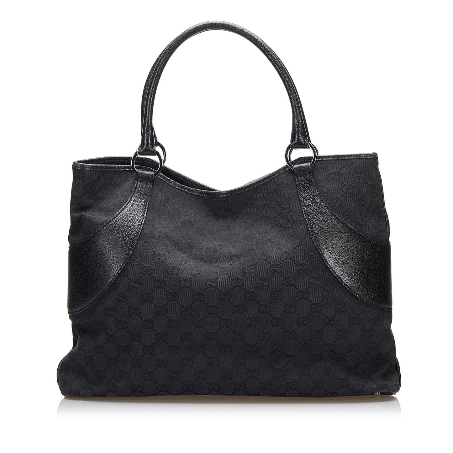 Gucci GG SHG Canvas Black Tote Bag 13