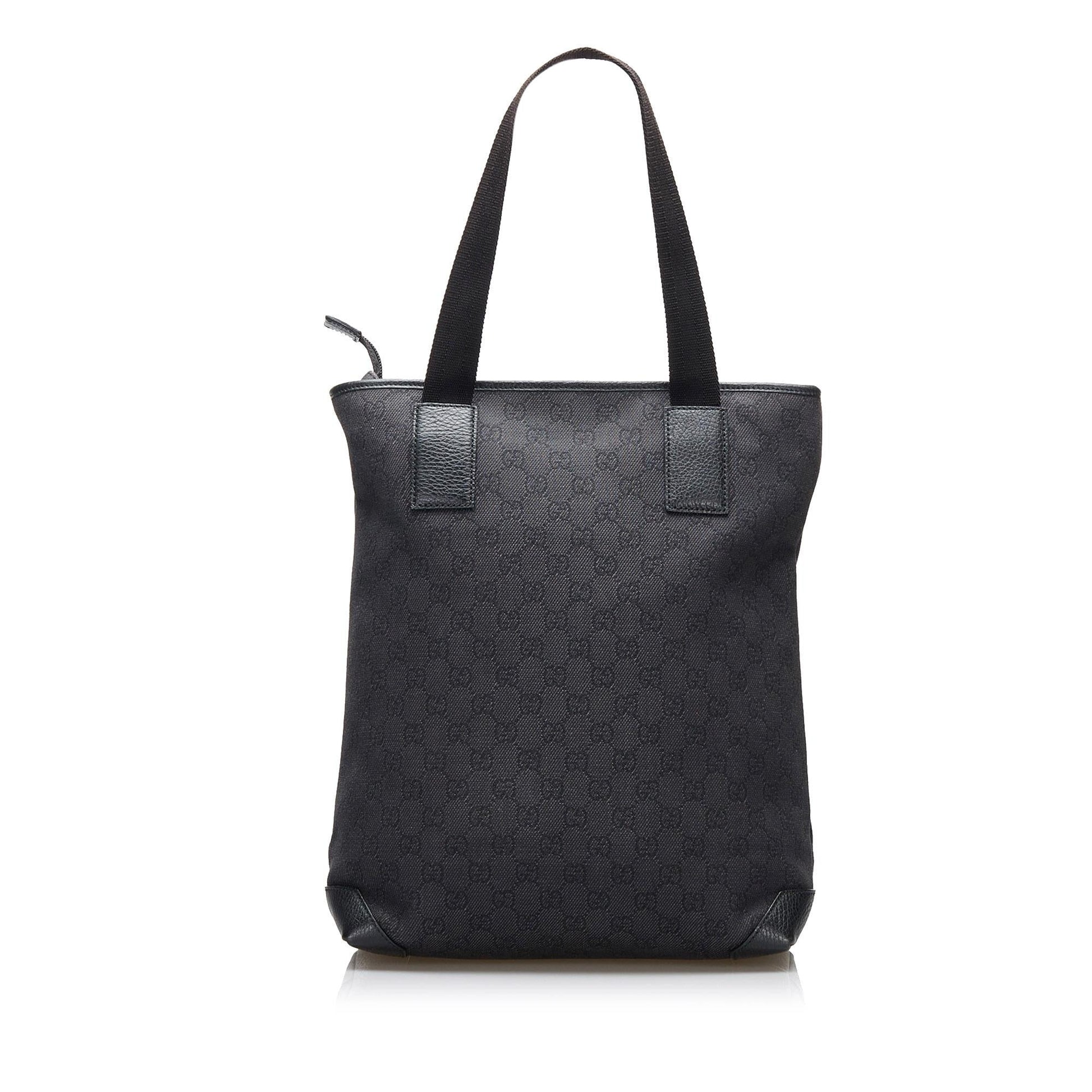 Gucci GG SHG-ysZlfc Canvas Black Tote Bag