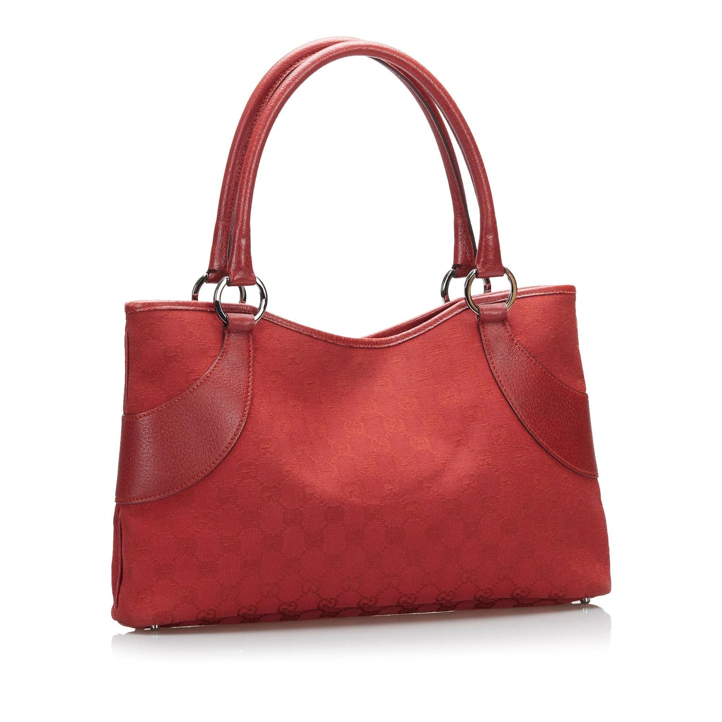 Gucci GG SHG-dsKTYm Canvas Calf Red Tote Bag