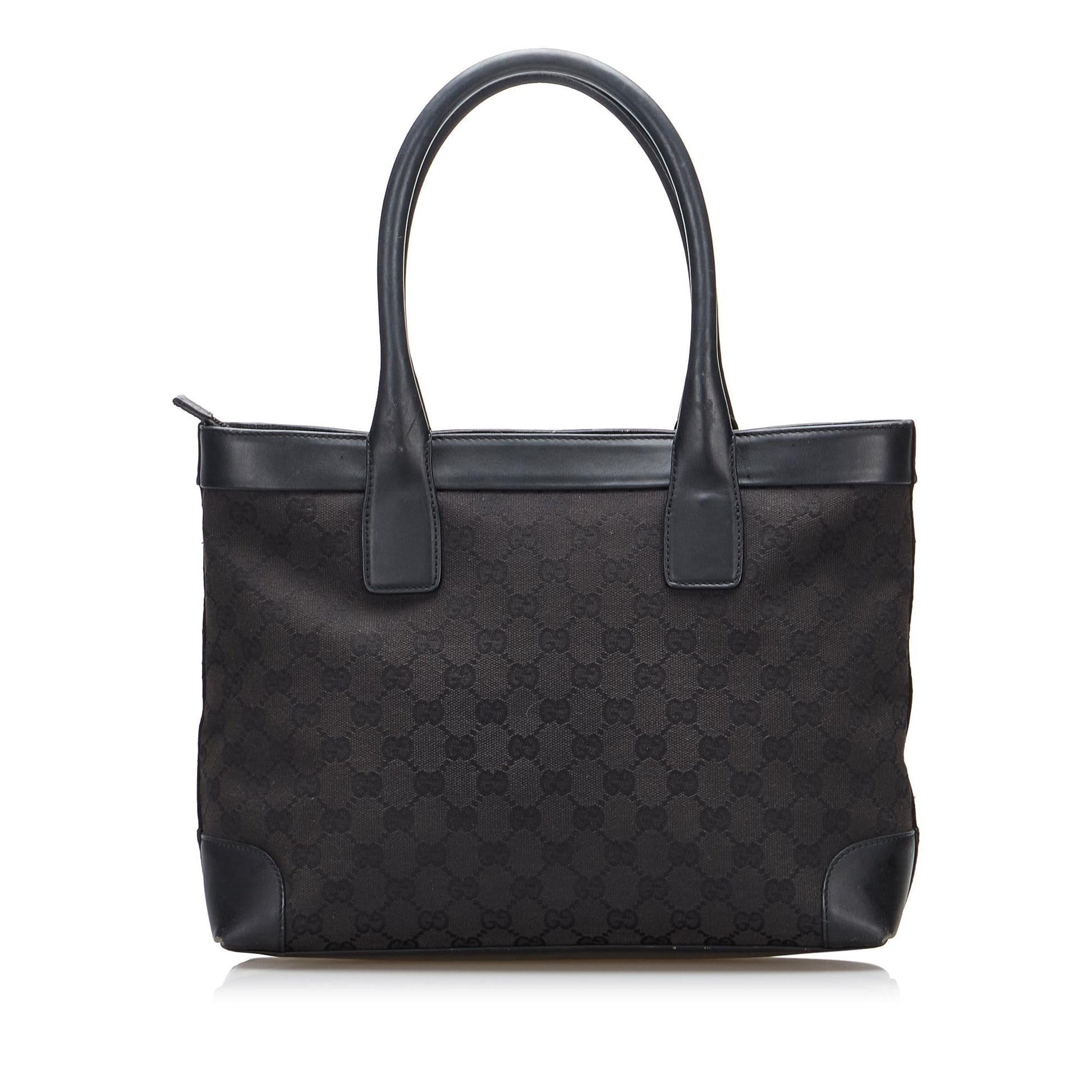 Gucci GG SHG-l4YrfK Canvas Calf Black Tote Bag