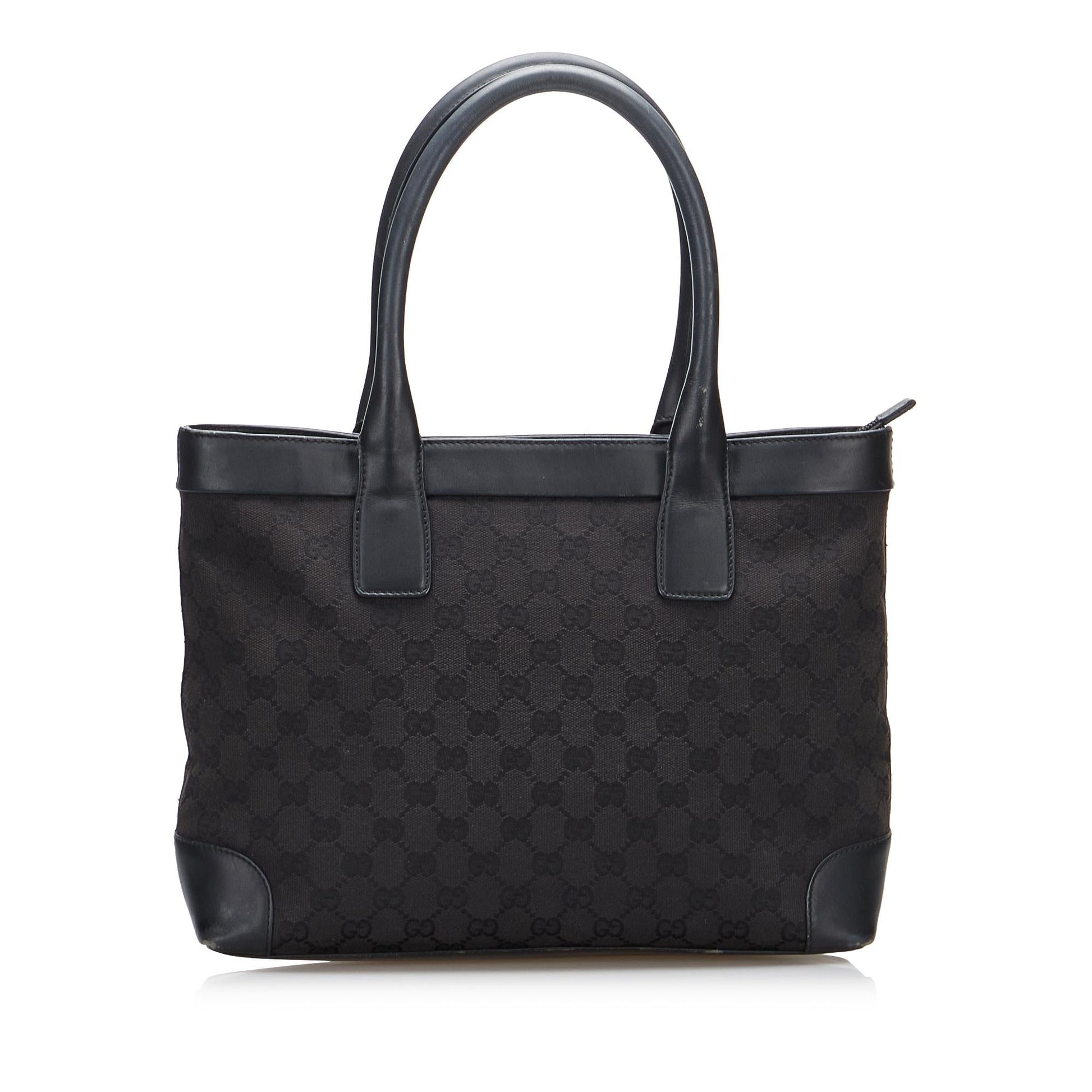 Gucci GG SHG-l4YrfK Canvas Calf Black Tote Bag