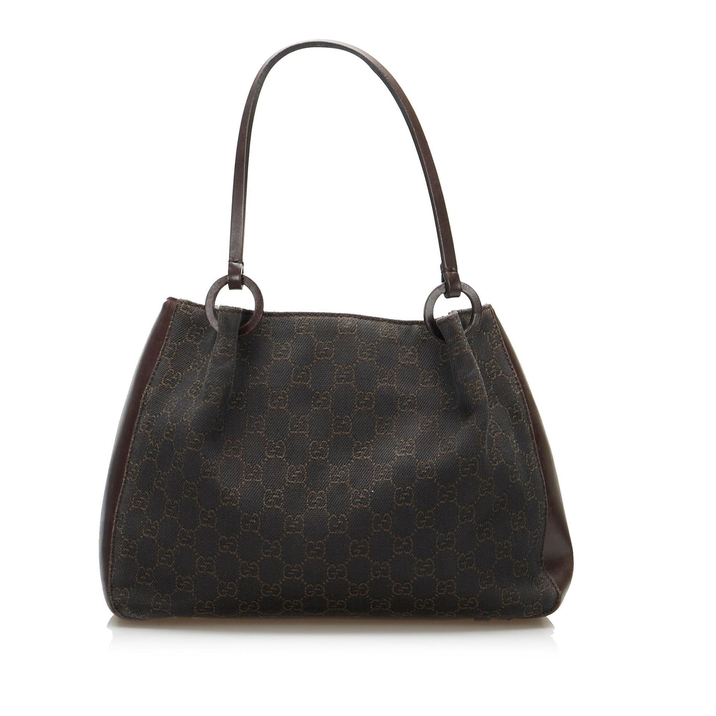 Gucci GG SHG-pjll7V Canvas Calf Brown Tote Bag