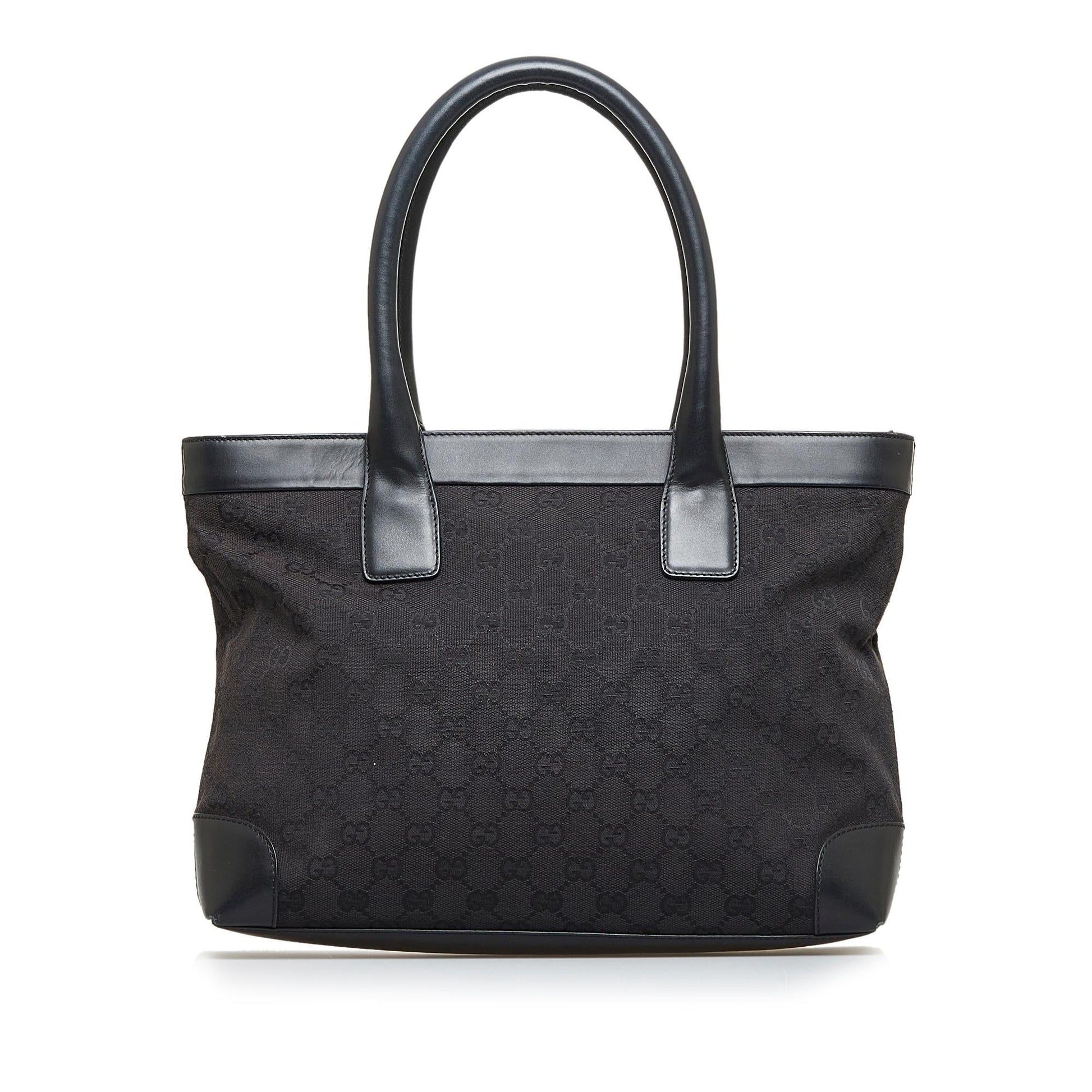 Gucci GG SHG-Zs8krN Canvas Calf Black Tote Bag