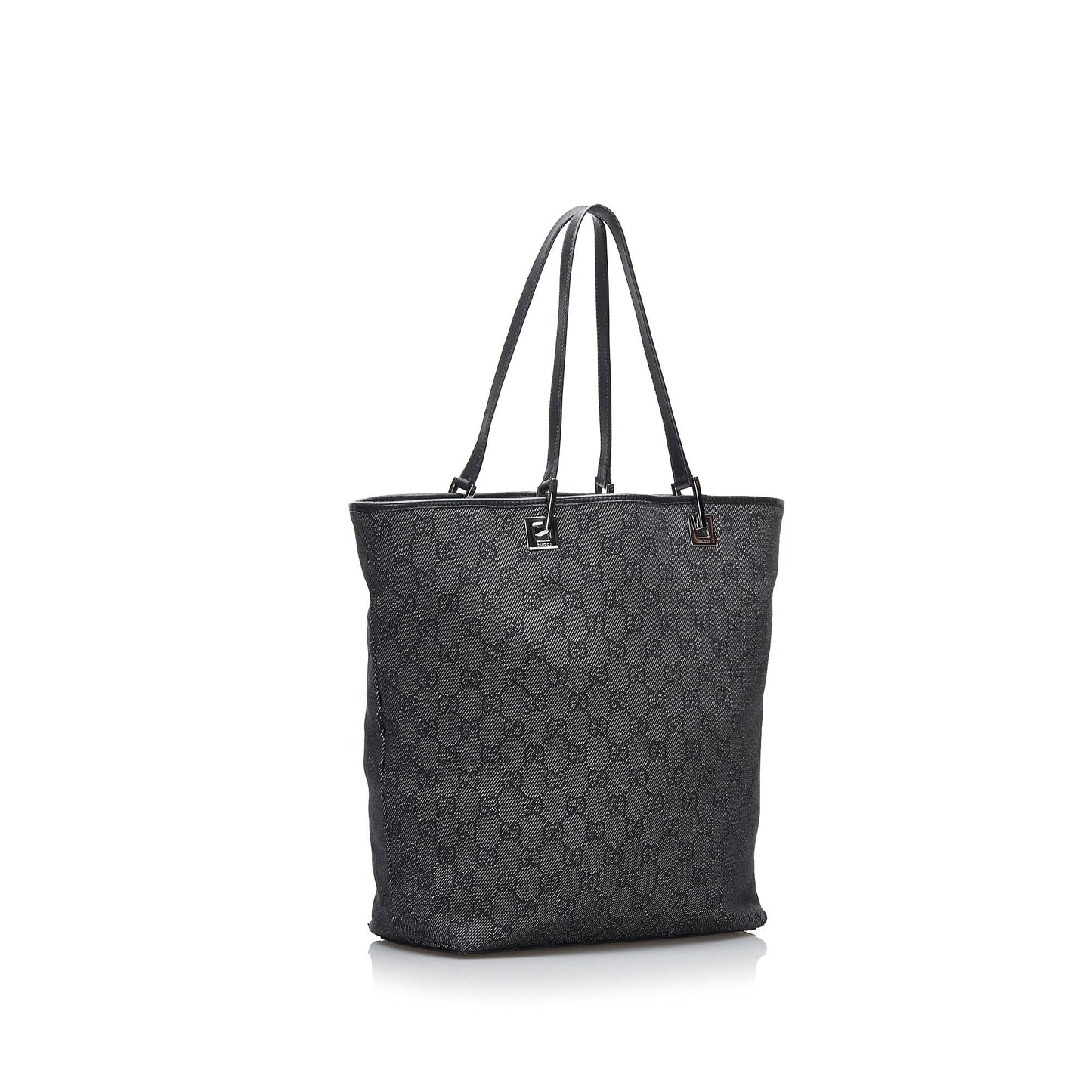 Gucci GG SHG-ZlHwGF Canvas Calf Black Tote Bag