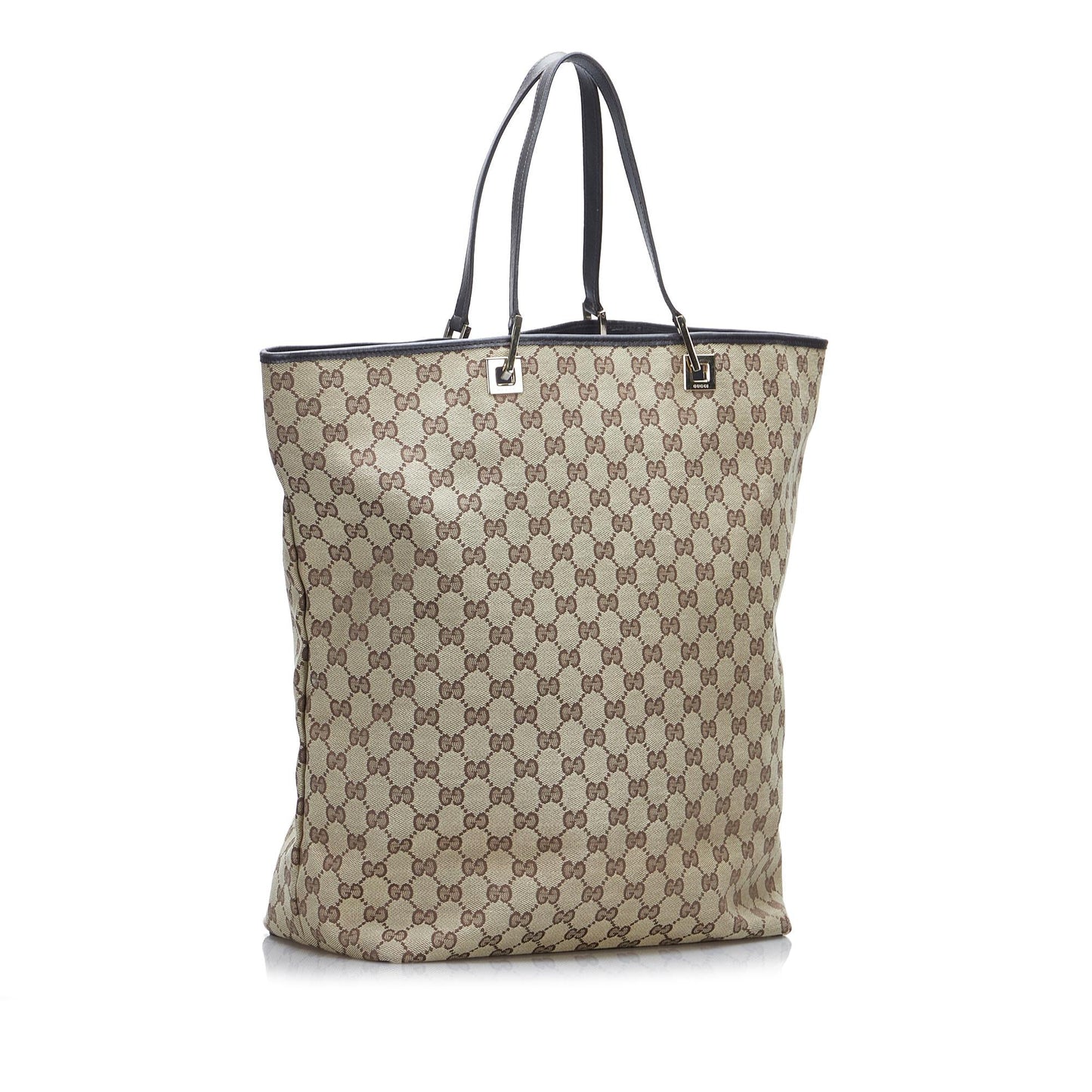 Gucci GG SHG-EEp2Ph Canvas Brown Tote Bag