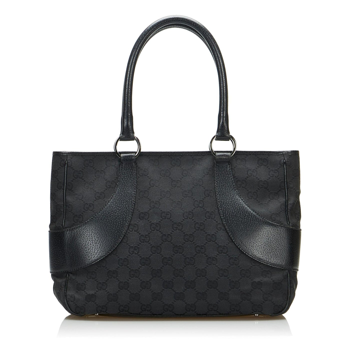 Gucci GG SHG-JFwITP Canvas Black Tote Bag