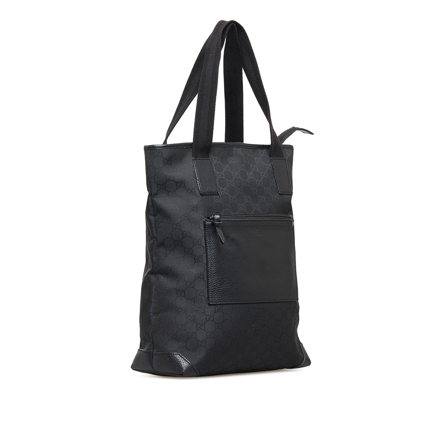 Gucci GG SHG-ZEXJn2 Canvas Calf Black Tote Bag