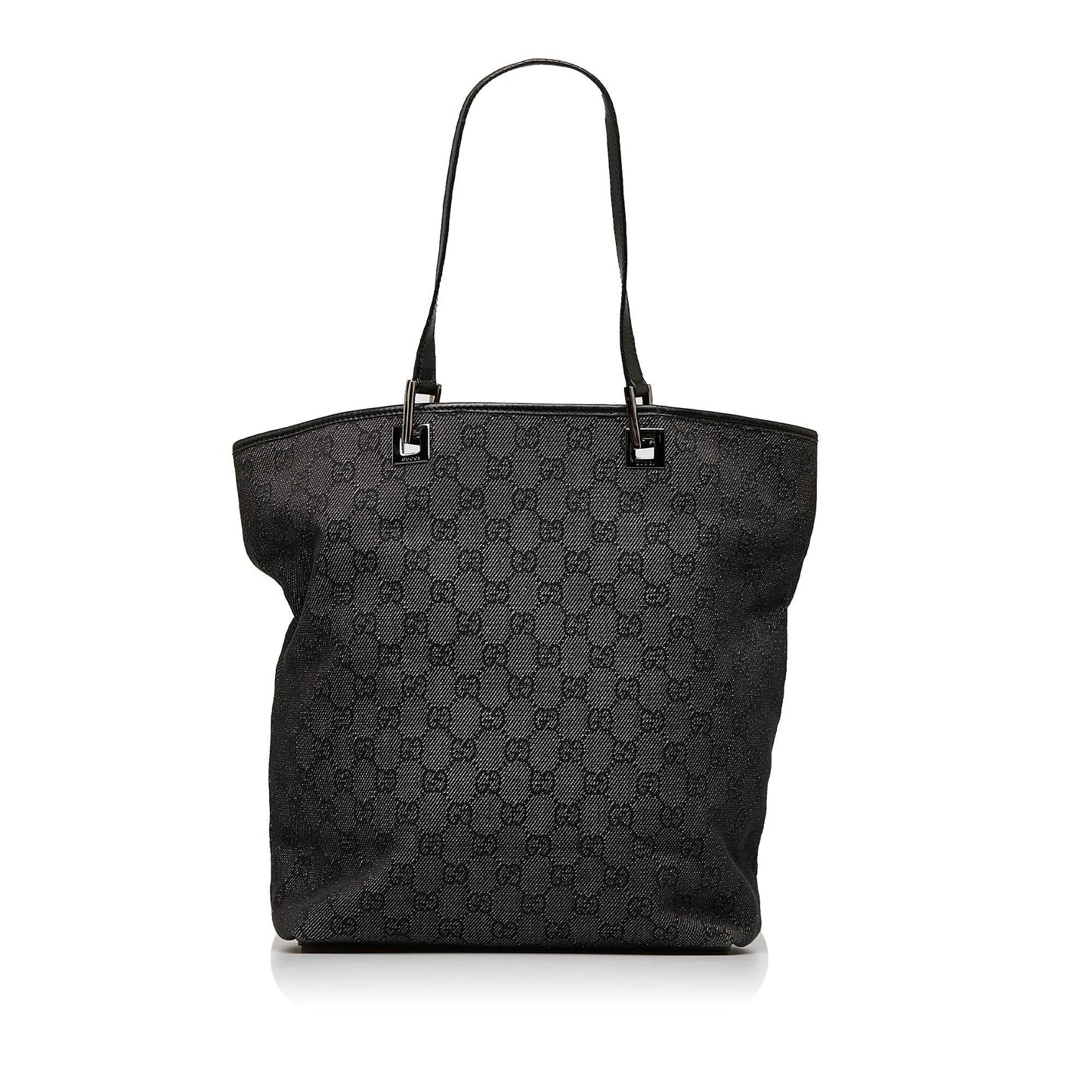 Gucci GG SHG-ZYtaqF Canvas Calf Black Tote Bag