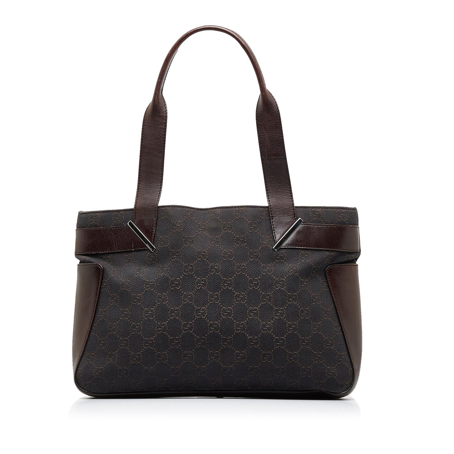 Gucci GG SHG-L7m7aX Canvas Brown Tote Bag