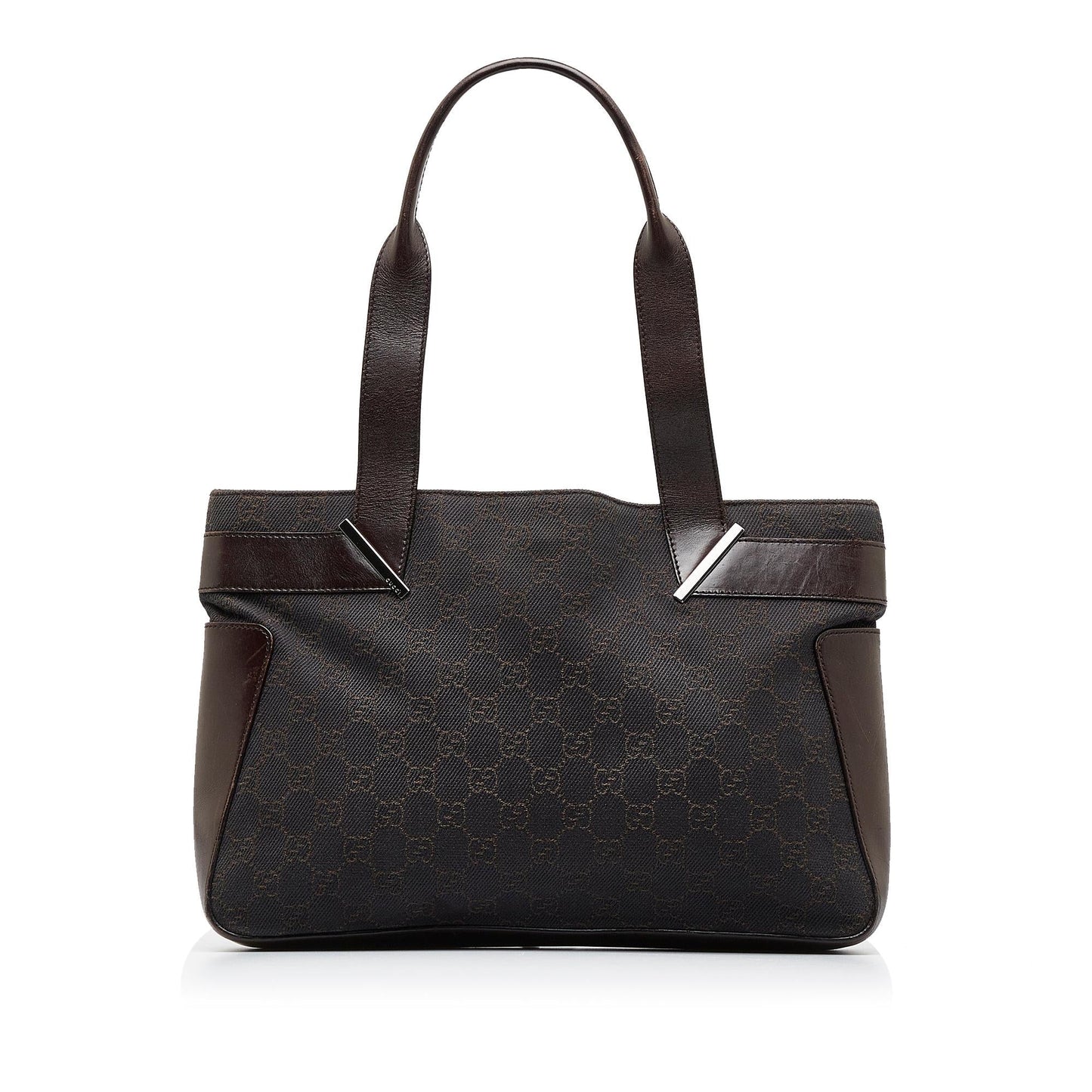 Gucci GG SHG-L7m7aX Canvas Brown Tote Bag