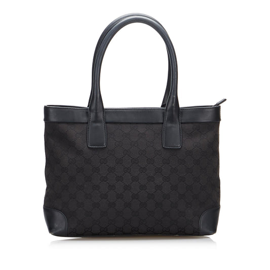 Gucci GG SHG-wcgeZ5 Canvas Calf Black Tote Bag