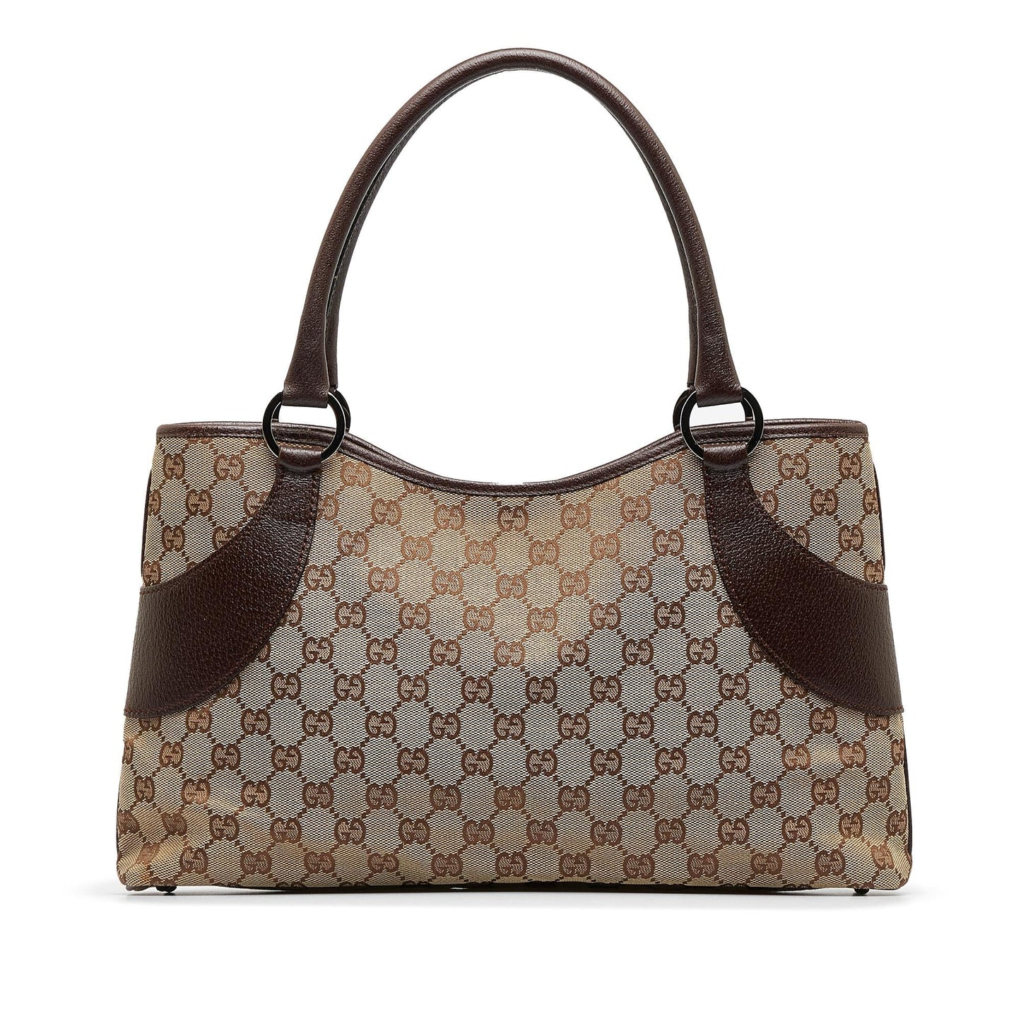 Gucci GG SHG-ddb69l Canvas Calf Brown Tote Bag