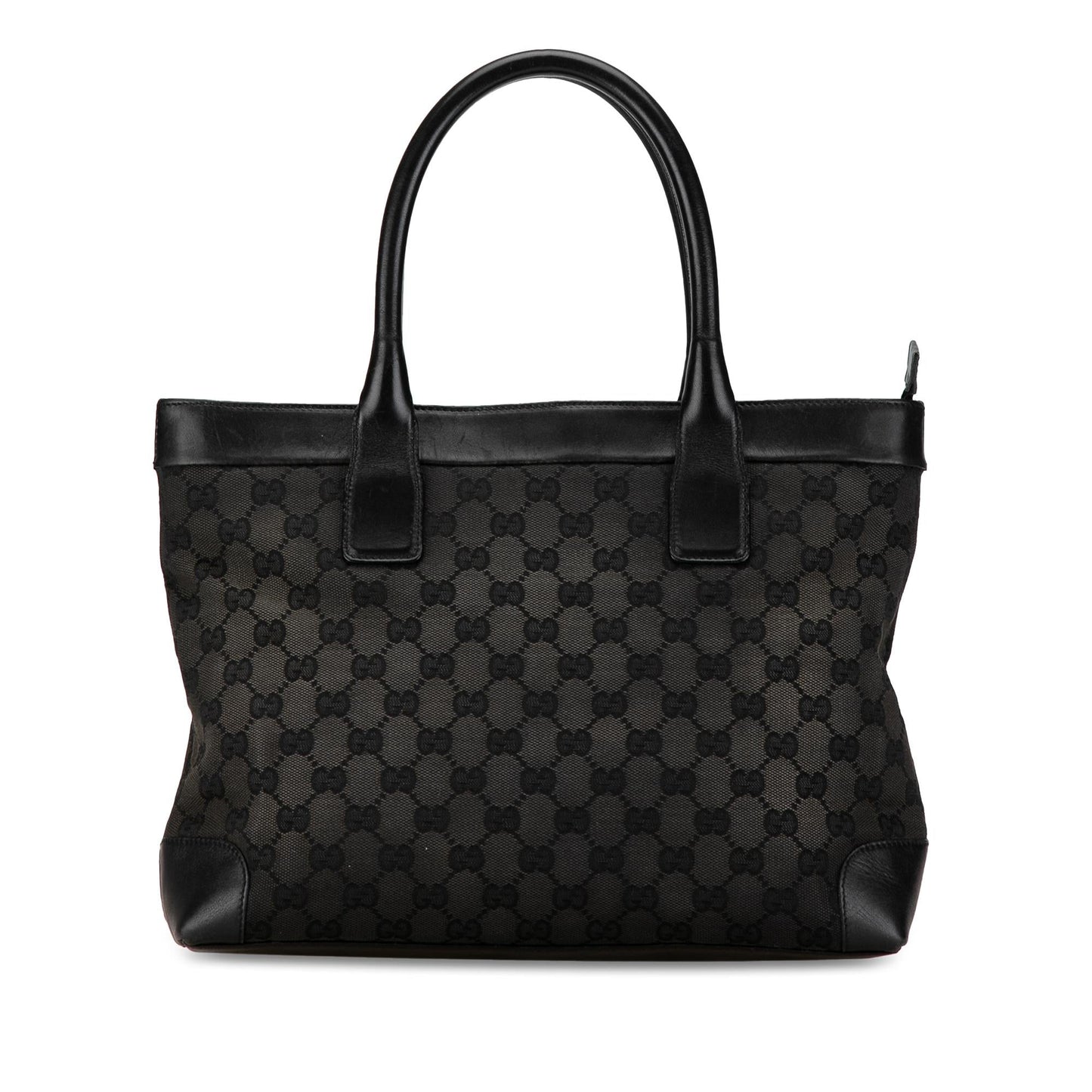 Gucci GG SHG-M4BQrB Canvas Calf Black Tote Bag