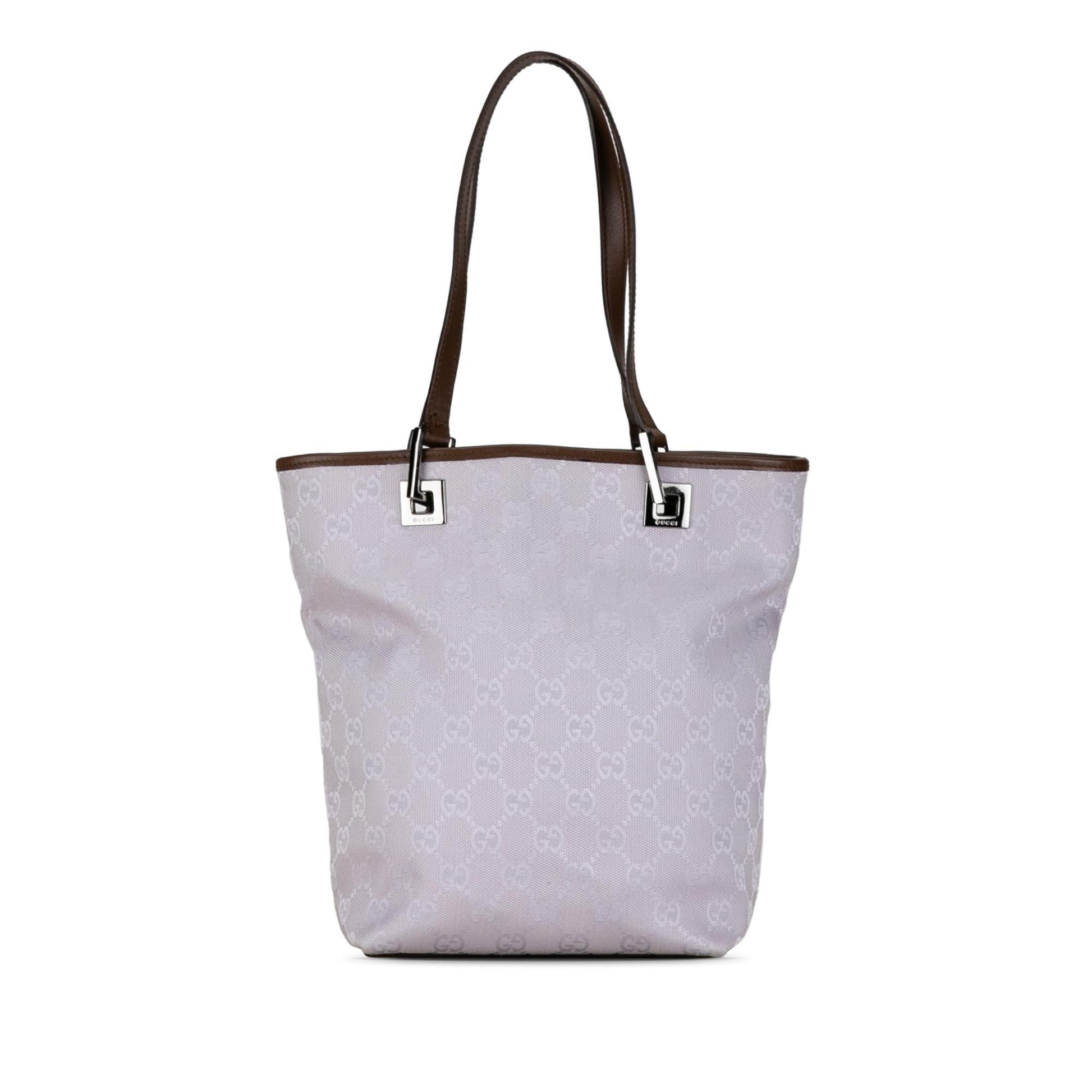 Gucci GG SHG-c1qy2w Canvas Calf Brown Tote Bag