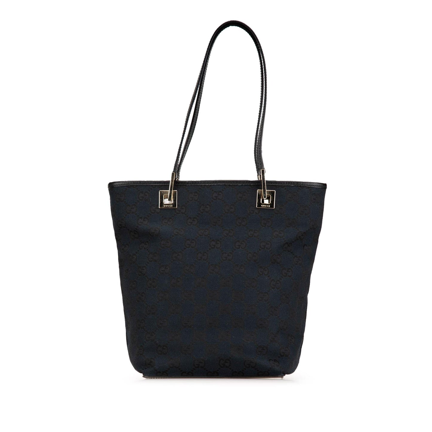 Gucci GG SHG-jHxFxZ Canvas Calf Black Tote Bag
