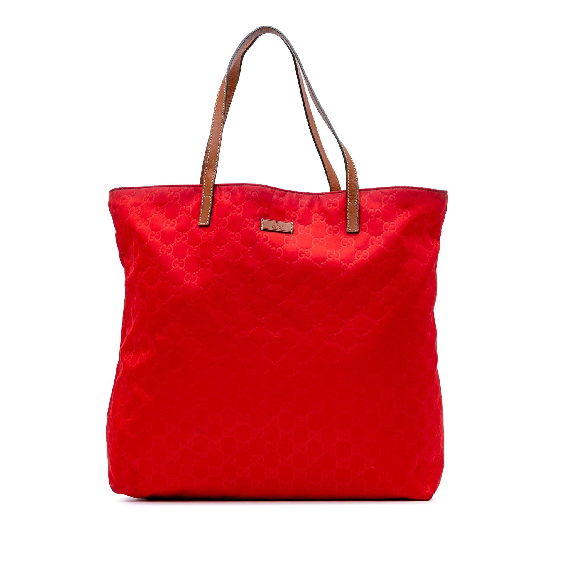 Gucci GG Canvas Red Tote Bag Tote 22