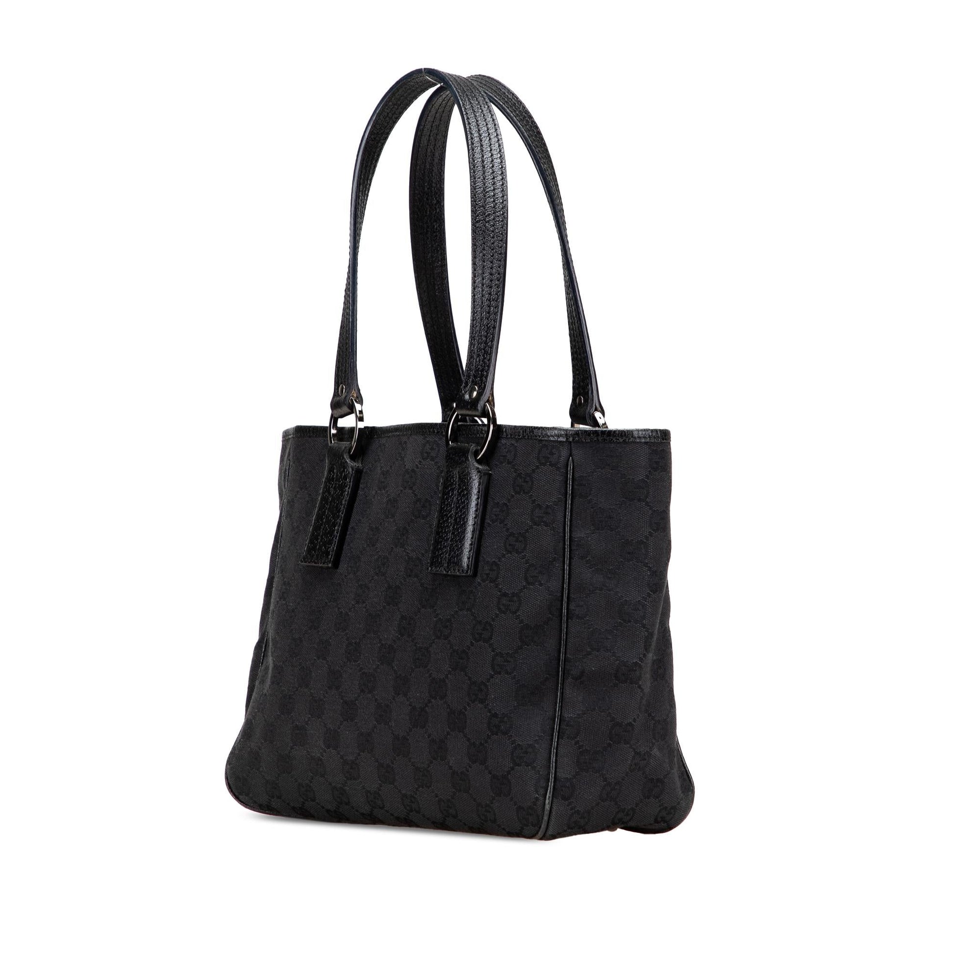 Gucci GG Canvas Black Tote Bag Tote 29