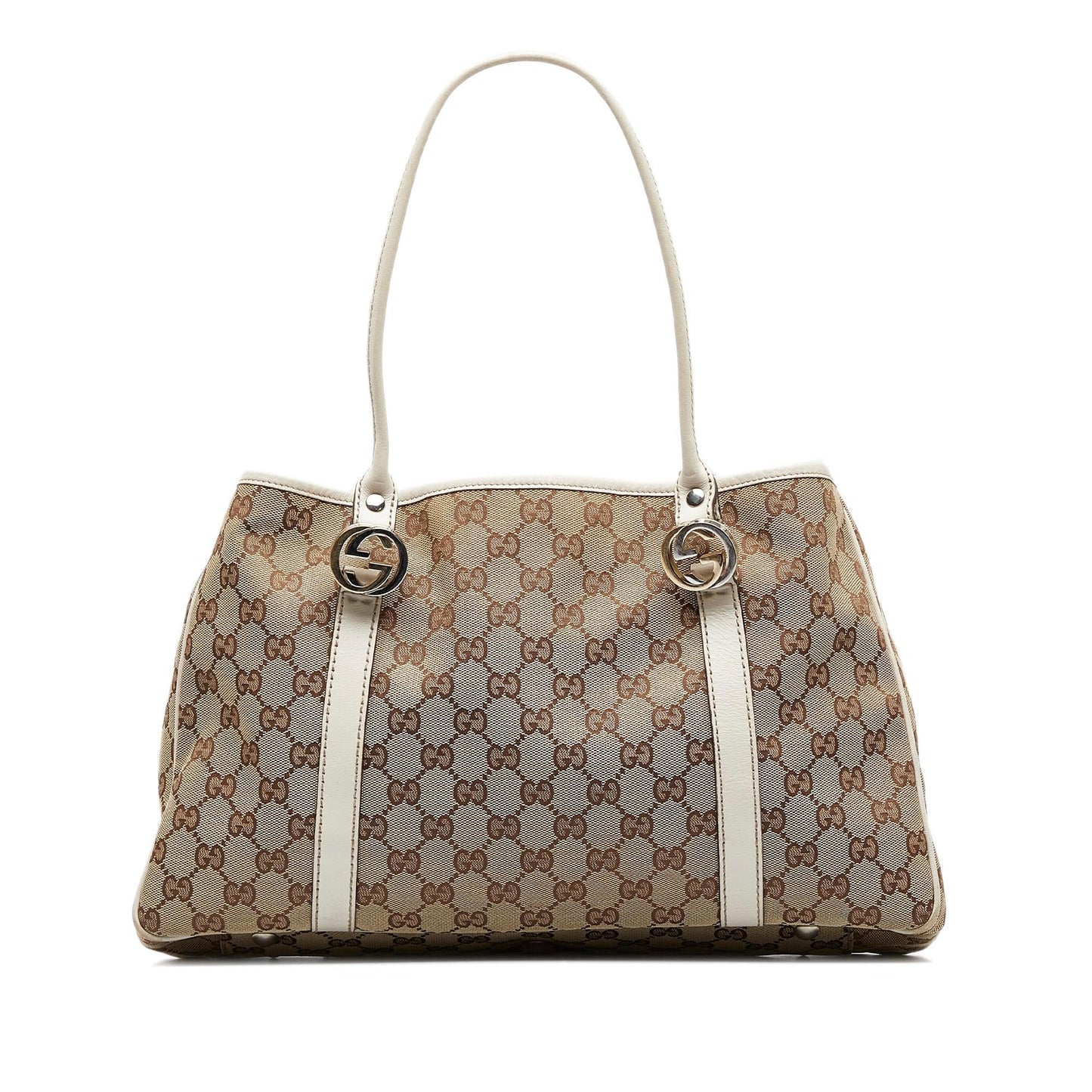 Gucci GG Twins SHG-aoHNja Canvas Brown Tote Bag