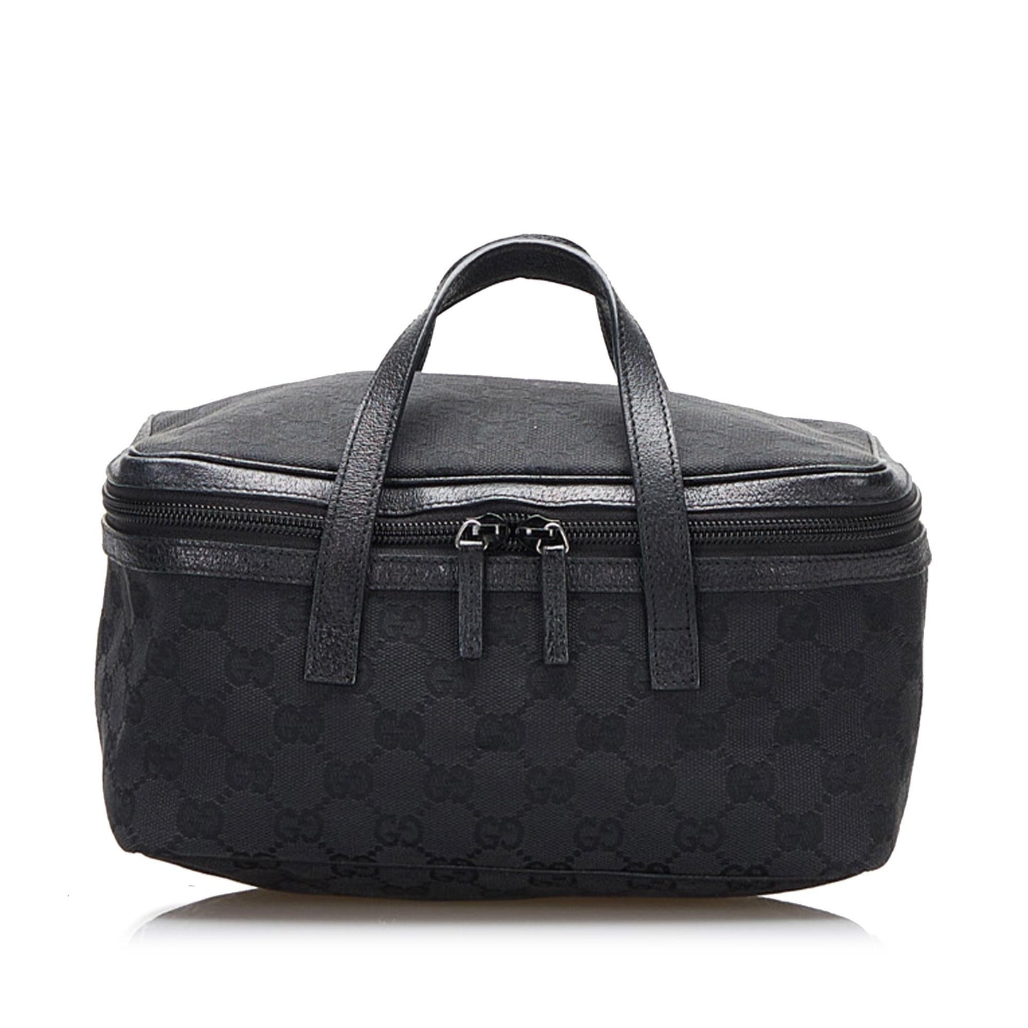 Gucci GG Vanity SHG-7mX3f1 Canvas Calf Black Handbag