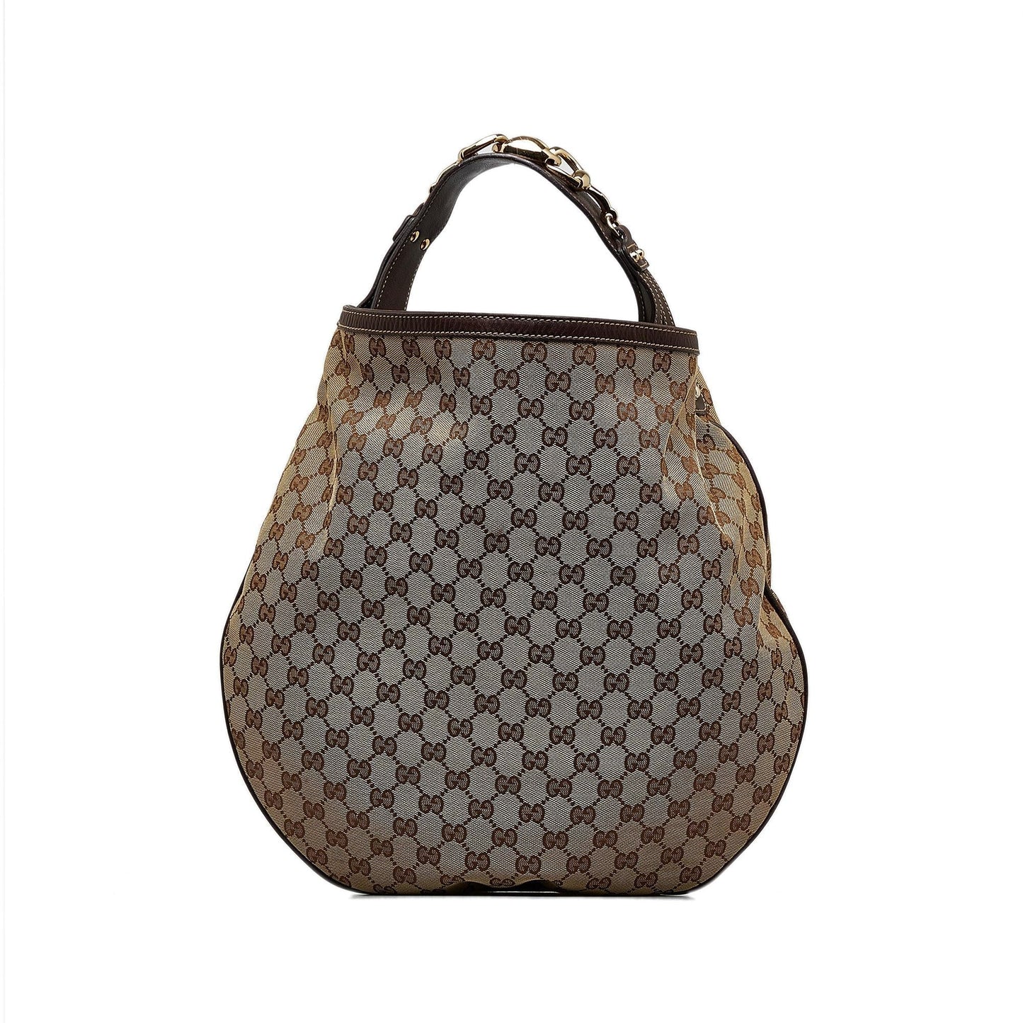 Gucci GG Wave SHG-LhwmxY Canvas Calf Brown Shoulder Bag