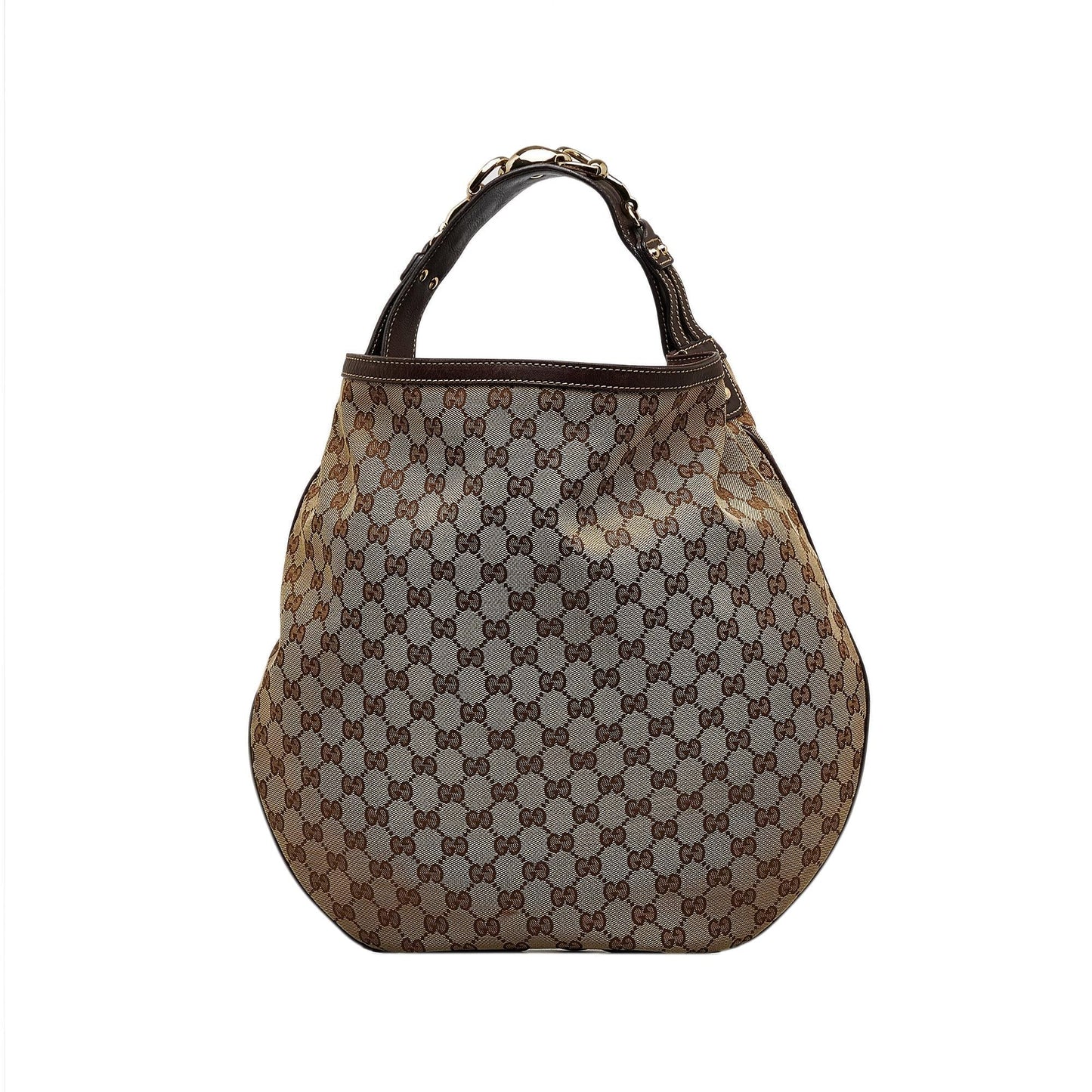 Gucci GG Wave SHG-LhwmxY Canvas Calf Brown Shoulder Bag