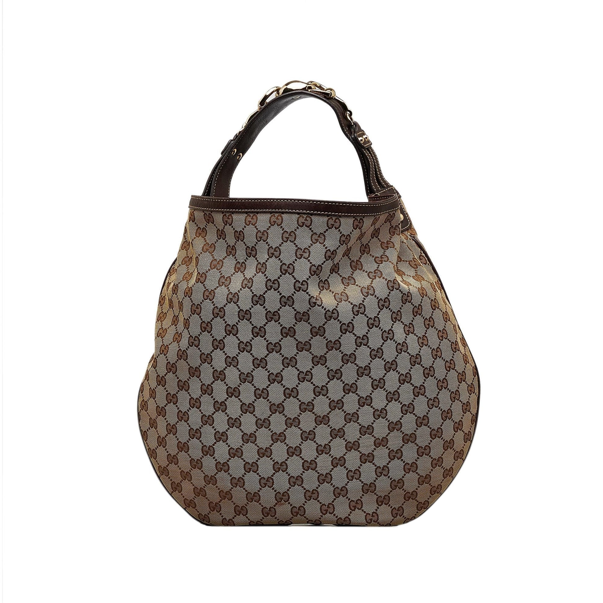 Gucci GG Wave SHG-LhwmxY Canvas Calf Brown Shoulder Bag